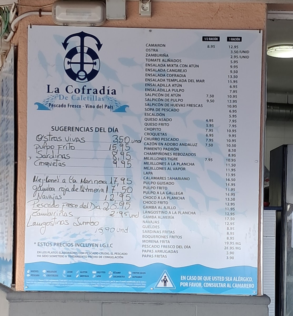 La Cofradia de Caletillas Menu - Image 5